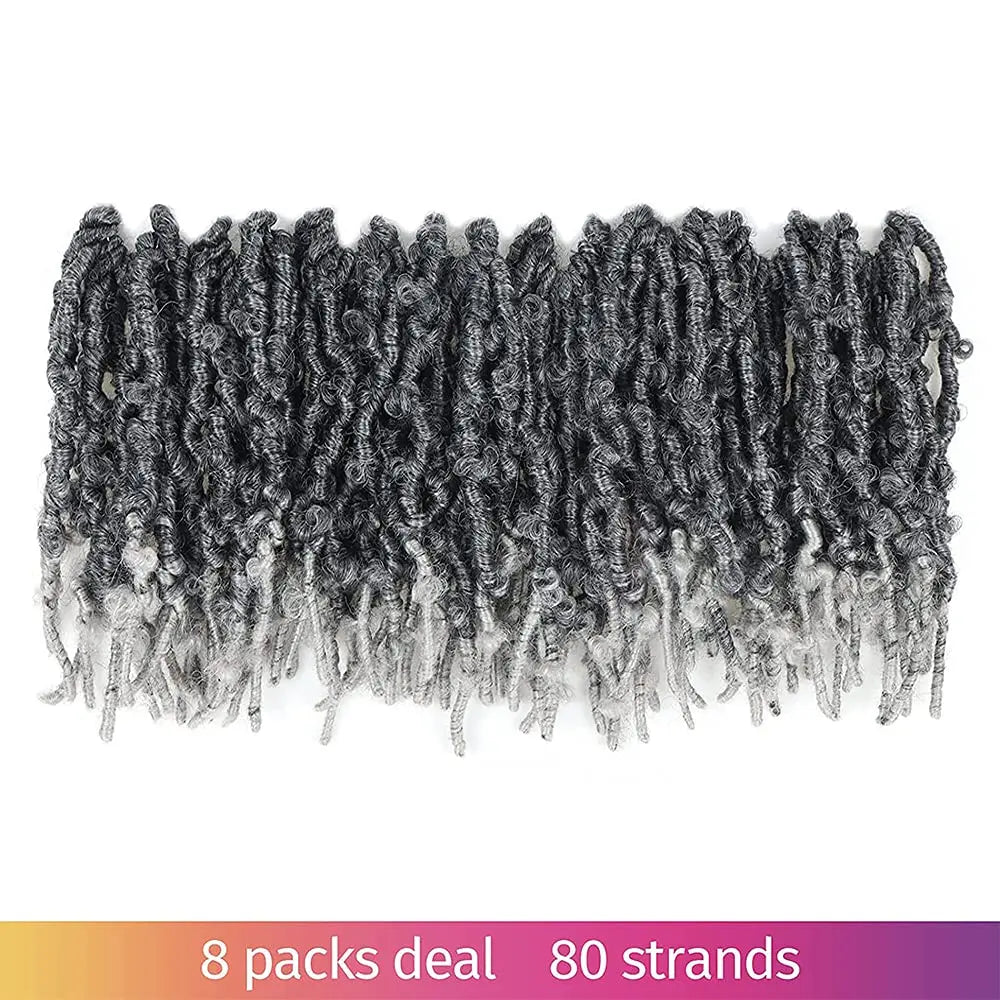 ( US ONLY) FAST SHIPPING DBL | Toyotress® Butterfly Locs Pre-Looped Distressed Locs Braiding Synthetic Crochet Hair Extensions Toyotress